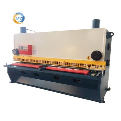 China Building Material Shops Hydraulic Swing Beam Guillotine 6x3200 Angel Style Shear Metal Sheet Plate Shear Machine for sale