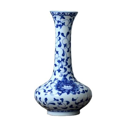 China Traditional Porcelain Paper Hand Painted Vase Ceramic Wholesale Chinese Style Transfer Custom for sale