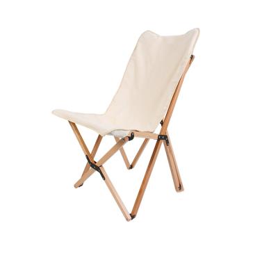 China Easy Carry Folding Tables And Chairs Supplies Outdoor Butterfly Beach Camping Chairs Folding Solid Wood Chairs for sale