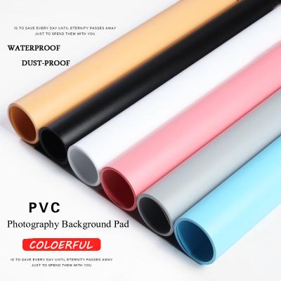 China Photographic Reusable 60*130cm Colorful PVC Backdrop Panel For Studio Photography Product Photo Background Waterproof Dustproof Pad for sale