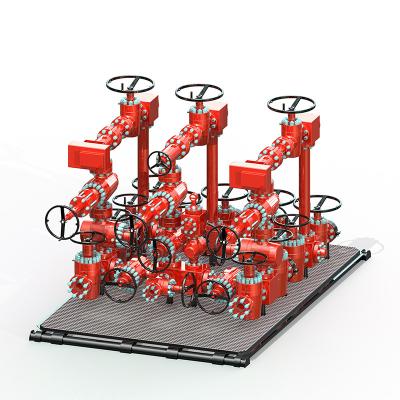 China Kerui Oil Well API Choke Manifold For Oil Fields 1 Year Warranty 1500 KG Te koop