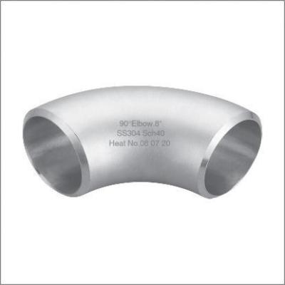 China 304 316L Sanitary Stainless Steel Pipe Fitting 90 Degree Welding Elbow for sale