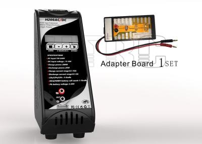 Chine Chargeur de batterie noir de 2S 3S 4S 5S 6S RC Lipo construit dans l'adaptateur, chargeur de batterie de passe-temps de RC à vendre