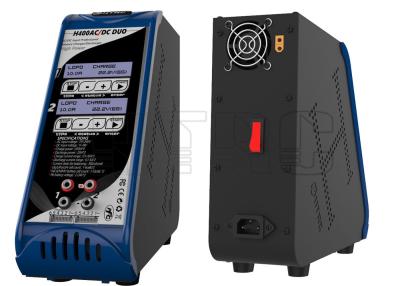 China Blue DUO port Lipo battery balance charger 110-240V Each port 200W 10A for sale