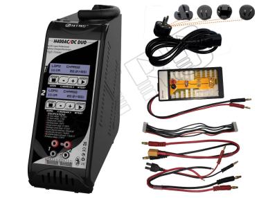 China Good Dual AC / DC RC model Lipo Duo charger with Traxxas and XT-60 adapter for sale