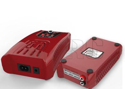 China Red Plastic Mold RC NiMh Battery Charger With US UK EU AC Cords for sale