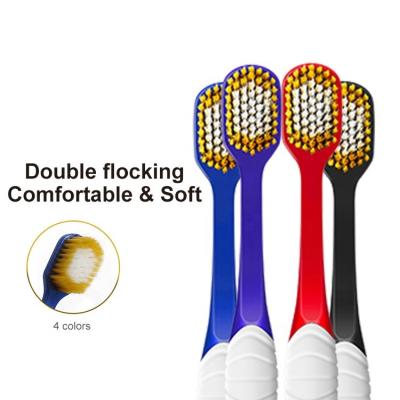 China New Style 65 Soft Wide Key Holes Toothbrush Bristles Soft Teeth Brushes 4pcs Adult Toothbrush for sale