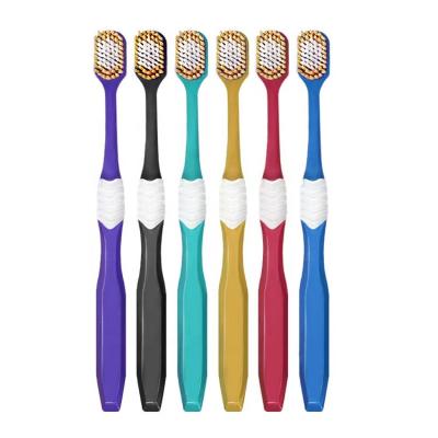 China 6PCS Soft Toothbrush OEM/ODM Promotional Soft Adult Bristle Home Use Adult Toothbrush for sale