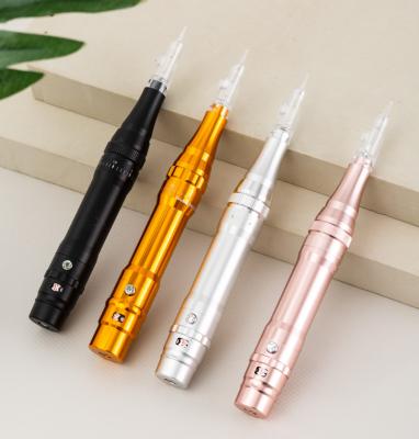 China Business Semi Permanent Hot Radio Eyebrow Tattoo Pen Microshading Microblading Permanent Makeup Rechargeable PMU Machine for sale