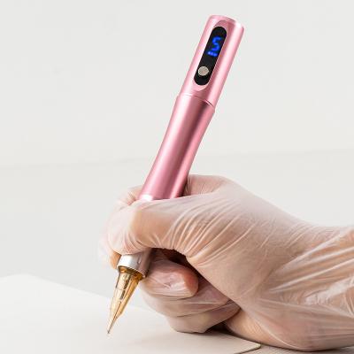 China New PMU SPM Digital Permanent Gold Rose Microblading Eyebrow Lip Tattoo Wireless Eyebrow Tattoo Machine for sale