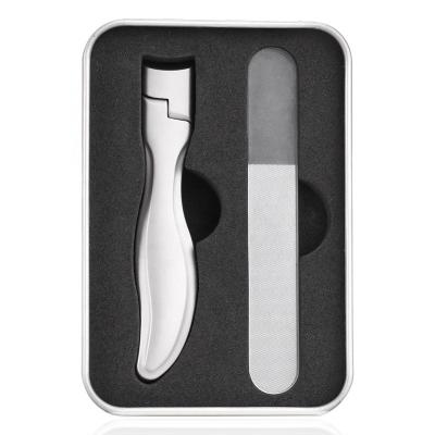 China Durable wholesale stainless steel professional nail cutter with wide jaw opening for thick nails for sale