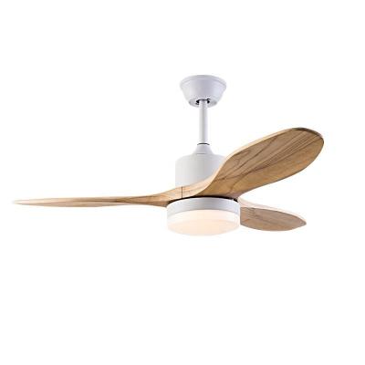 China Modern High Quality European ODM Design OEM Solid Wood Bedroom Ceiling Fans With Quiet Light Lamp For Bedroom for sale