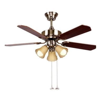 China Nordic Traditional Bedroom Ceiling Light Fan With Remote Led Fan Light Wooden Ceiling Lights Fan for sale