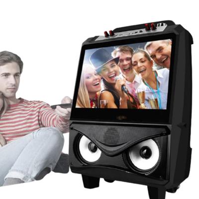 China High Quality DLNA Karaoke Speakers Outdoors With 12V 800W Battery Portable DJ FM USB TF Club Big 15 Inch Touch Screen Speaker for sale