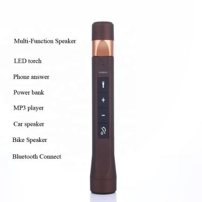 China Wireless Torch Bicycle Speaker BT Motorcycle Lamp Speaker With Power Bank Wireless Camping Torch Multifunctional Speaker for sale