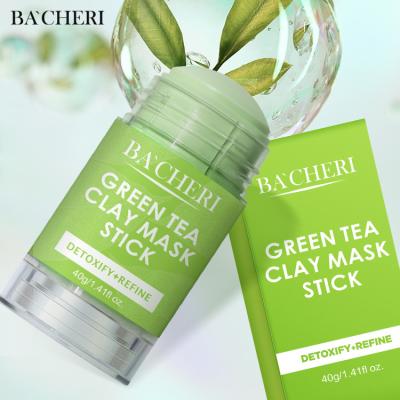 China Packing OEM Private Label Facial Skin Care Whitening Deep Cleansing Green Tea Clay Mask Stick for sale