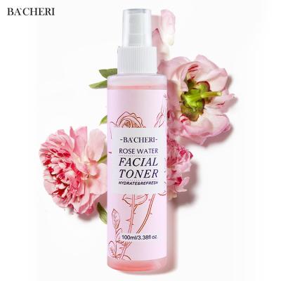 China Daily Refreshing Toner Skin Care OEM Whitening Hydration Rose Water Facial Toner For Face for sale