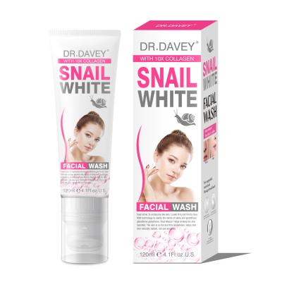 China Dr. DAVEY Cleanser Whitening Snail Bubble Moisturizer Face Wash for sale