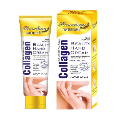 China ROUSHUN anti aging customize formula natural organic moisturizing whitening collagen hand cream for sale