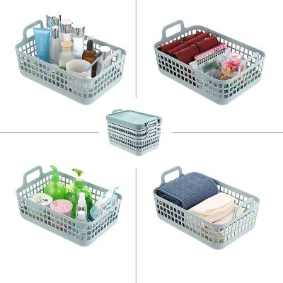 China Plastic Plastic Laundry Cosmetics Basket Toilet Room Bath Room Holder for sale