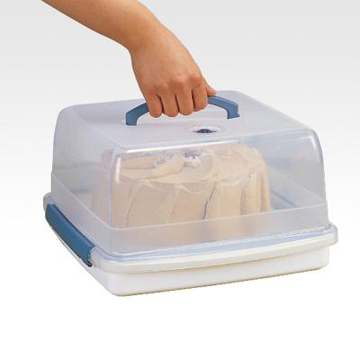 China Rectangle Cake Storage Box Plastic Customized Portable Plastic Container for sale