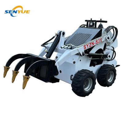 China Senyue Hotels Manufacturing SY-S20 Powerful Mini Skid Steer Loader Wheeled Skid Steer Loader With Various Attachments for sale