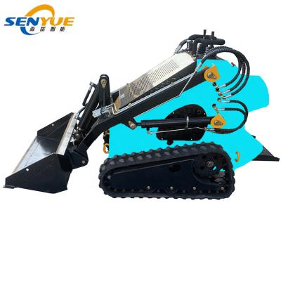 China Hotels Machinery Mini Skid Steer Loader Senyue Brand Crawler Skid Steer Earthmoving Loader With Various Attachments For Sale for sale