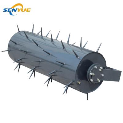 China Senyue Mini Skid Steer Loader Garden Attachments Beef Skid Agricultural Garden Attachments Spike Lawn Roller Lawn Aerator Garden Attachments for sale