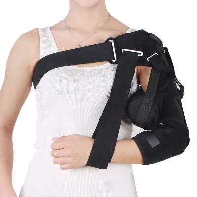 China Kooeej Comfortable Adjustable Rehabilitation Shoulder Support , Popular Black Shoulder Brace Support for sale