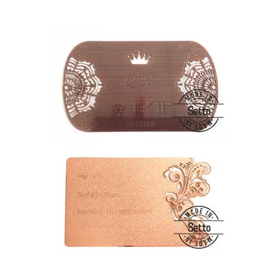 China Europe Customized Rose Brass Silver Gold Gold Metal Black BusinessCard Business Cards for sale