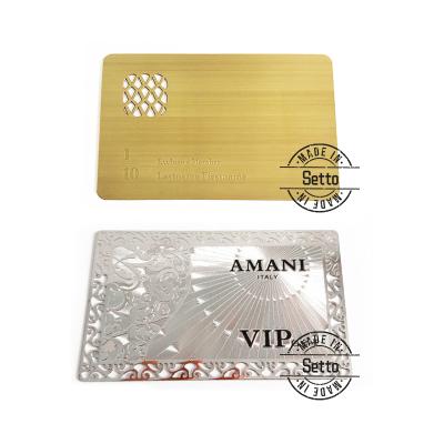 China Europe Metal Name Plate Business Cards Custom Gold Metal Name Card for sale