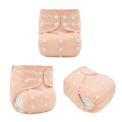 China Printed Breathable Mesh Cloth Nappy Waterproof Reusable Baby Diaper for sale