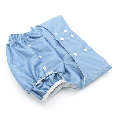 China Waterproof Reusable Cloth Diaper Leg Gusset Cloth Weave Pocket Teen Adult Incontinence Nappy Diaper for sale