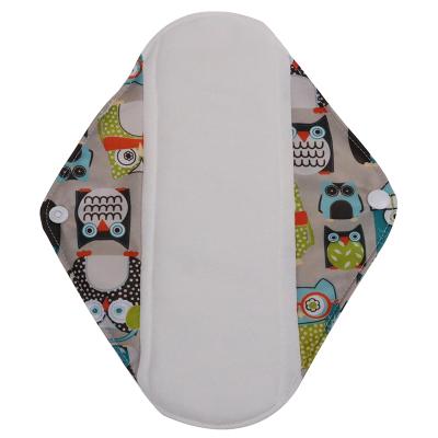 China Super Absorbent Cotton Period Reusable Organic Bamboo Pad Woman Sanitary Pads for sale