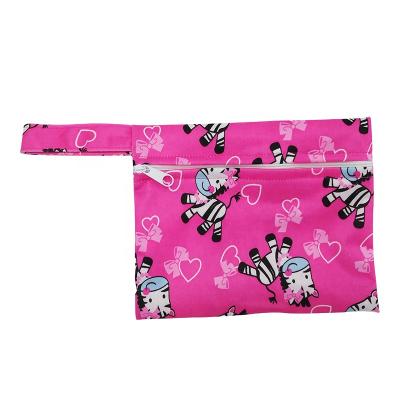 China Purpose PUL Multifunctional Mini Wet Bags Cloth Menstrual Pad Pads Bags Mini Sanitary Napkin Bag For Sale for sale