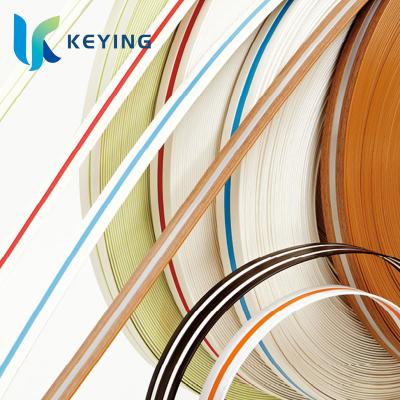 China Eco-friendly Custom Decorative PVC Furniture Strips Dark Color PVC Edging for sale