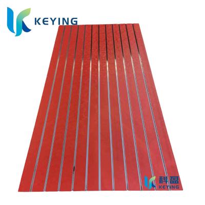 China Moisture Proof Slotted MDF Board Best Products Grooved MDF Board Slatwall Panels Melamine Decorative Standard Board for sale