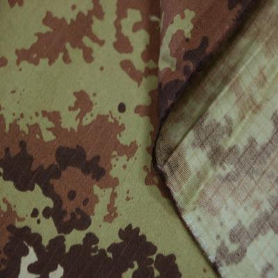 China China Textile Shrink-Resistant Nylon / Cotton Ripstop Camouflage Waterproof Military Fabric for sale