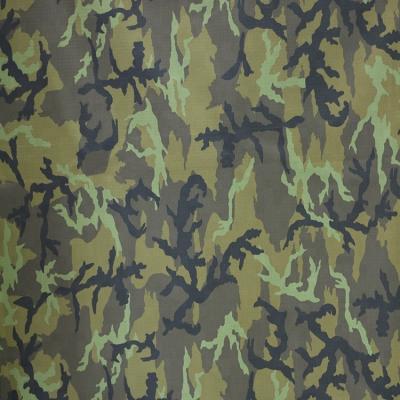 China 50/50 Polyester/Cotton Waterproof Military Woodland Camouflage Ripstop Fabric for sale