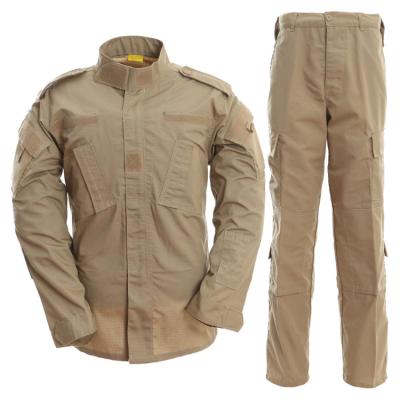 China Breathable Khaki Color ACU Uniform Military Uniform for sale