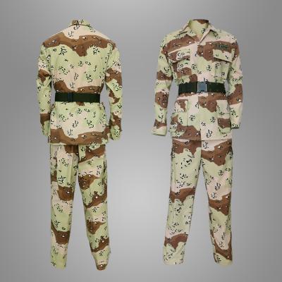 China Desert Style BDU Combat Military Uniform Breathable Security Guard Uniform for sale