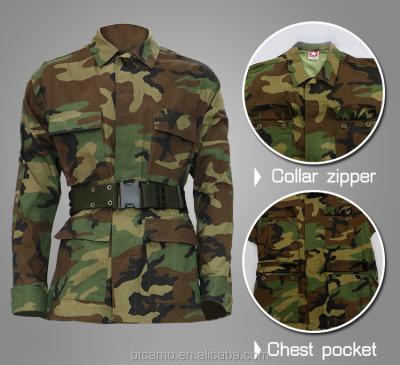 China Breathable Woodland BDU Security Guard Uniforms Coat Pant Men Suit for sale