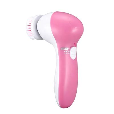 China Clean Skin Care 5 in 1 Electric Facial Seal Brush Face Machine Rotating Face Tool Cleansing Wash for sale