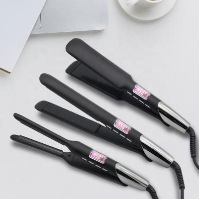 China Hot Selling Private Label Ulta Hair Straightener Ceramic Flat Iron Profession Safety LCD Display Fast Heating Salon Hair Straightener MCH for sale