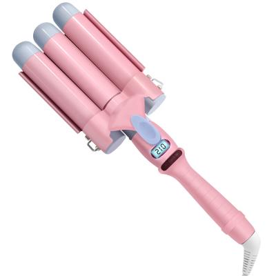 China Popular Multifunctional Hair Curler Perm Spiral 3 Tube Safety 360 Degree Swivel Professional Portable Head Panel Ceramic High Heat for sale