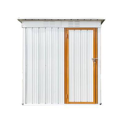 China Easy Install 5*3 White And Yellow Multifunctional Storage Shed Stable Shed Durable Storage for sale