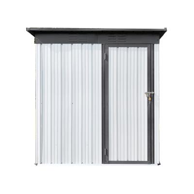 China Easy Install White-Gray 5*3flt Multifunctional Storage Shed Free Backyard Shed Easy Entry Shed for sale