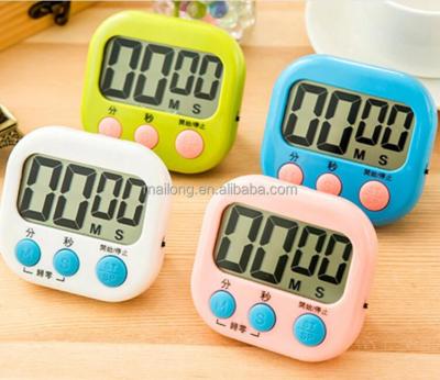 China Convenient large-screen timer electronic kitchen plan timer timer more or less heavy reminders a stopwatch pn0124 for sale