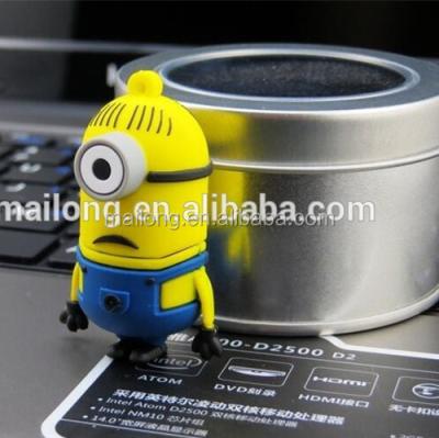 China 8g Cartoon Dads Thief Cartoon USB Flash Player PN5439 u Plastic Creative Yellow People 16g Disk for sale