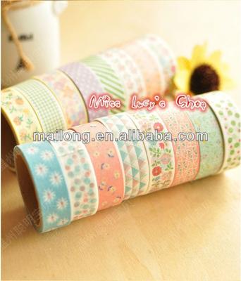 China New fashion washi cartoon DIY masking tape/cute adhesive tape stick label/DIY er/M172 wholesale M172 for sale